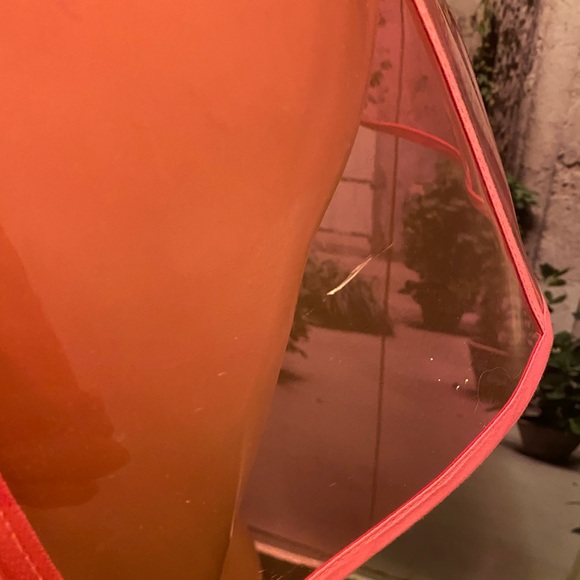 90's Barbie-core transparent PVC Mini pink buckle Skirt size M - Picture 8 of 11